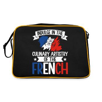 Cadeaux de cuisine française - Sac Retro - noir/or - Dos
