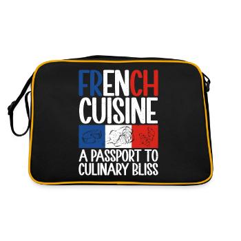 Cadeaux de cuisine française - Sac Retro - noir/or - Dos