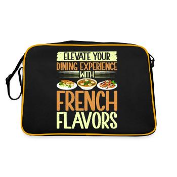 Cadeaux culinaires français - Sac Retro - noir/or - Dos