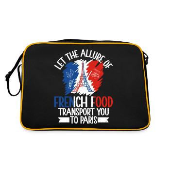 Cadeaux de cuisine française - Sac Retro - noir/or - Dos