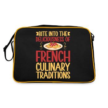 Cadeaux culinaires français - Sac Retro - noir/or - Dos