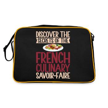 Cadeaux de cuisine française - Sac Retro - noir/or - Dos