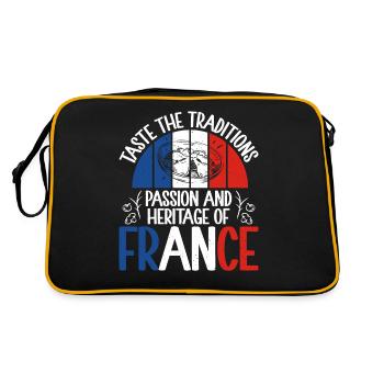 Cadeaux de cuisine française - Sac Retro - noir/or - Dos
