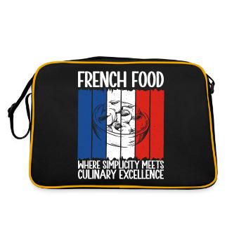 Cadeaux de cuisine française - Sac Retro - noir/or - Dos