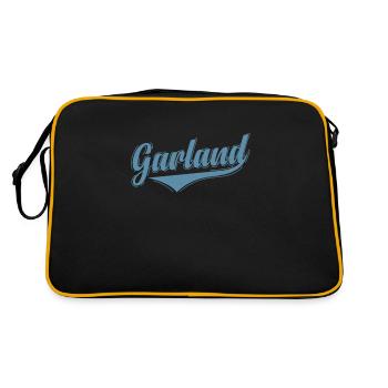 Garland, une ville du Texas, aux États-Unis ; - Sac Retro - noir/or - Dos