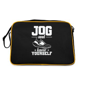 Jogging and Know Yourself Joggen - Retro Bag - black/gold - Back