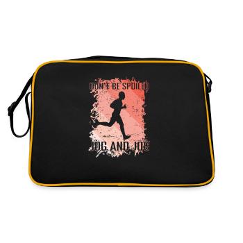 Don't be Spoiled Jogging - Retro Bag - black/gold - Back
