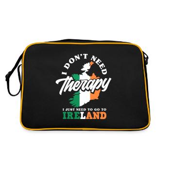 Drôle d’irlandais Irlande cadeau - Sac Retro - noir/or - Dos
