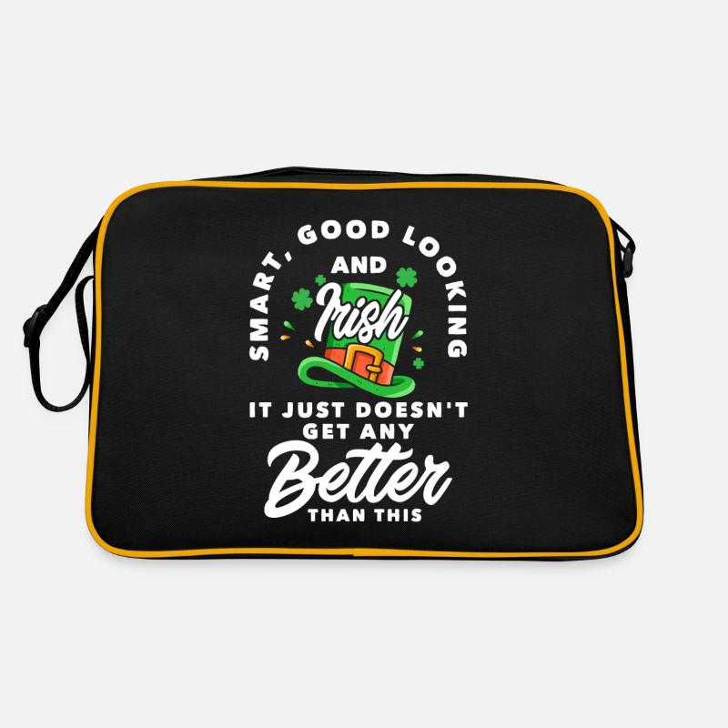 Lustiges Ire Irland Geschenk Retro Tasche