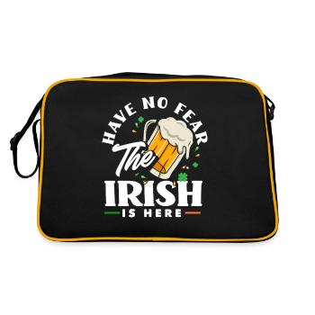 Drôle d’irlandais Irlande cadeau - Sac Retro - noir/or - Dos