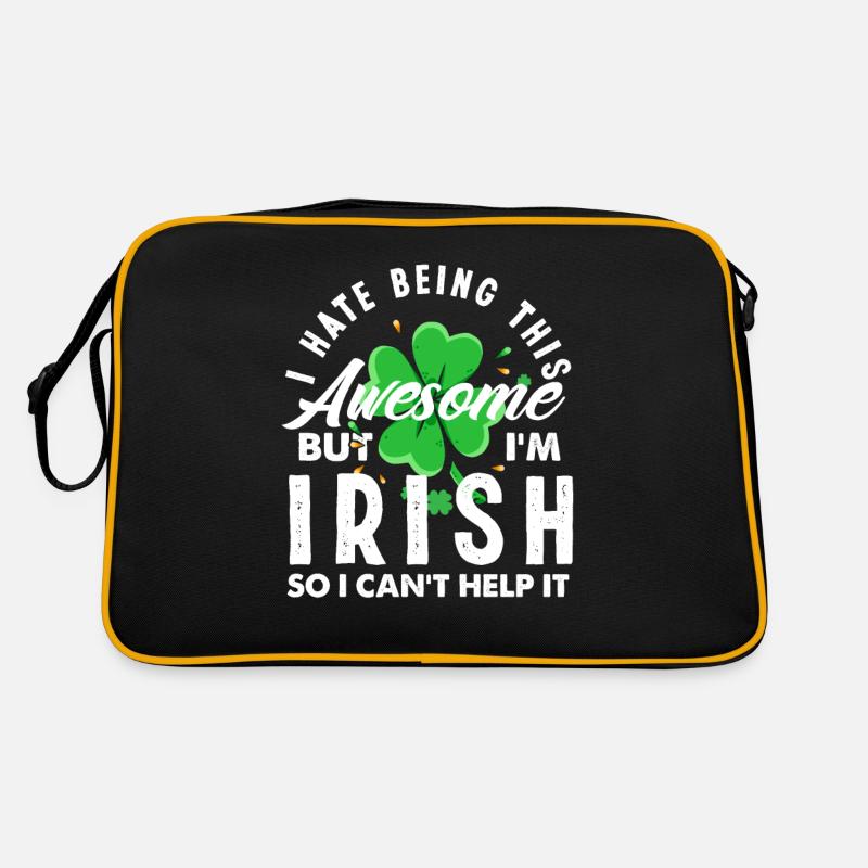 Lustiges Ire Irland Geschenk Retro Tasche