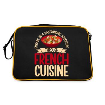 Cadeaux culinaires français - Sac Retro - noir/or - Dos
