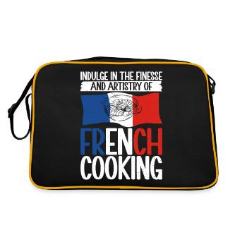 Cadeaux de cuisine française - Sac Retro - noir/or - Dos