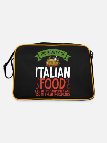 Italian Food Gifts - Retro Bag - black/gold - Back