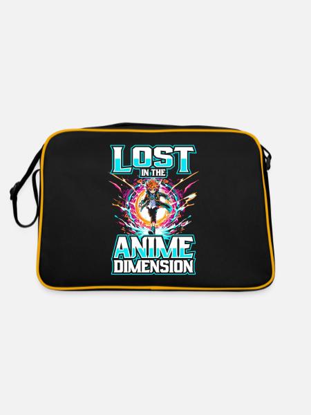 Anime Manga Isekai - Retro Bag - black/gold - Back