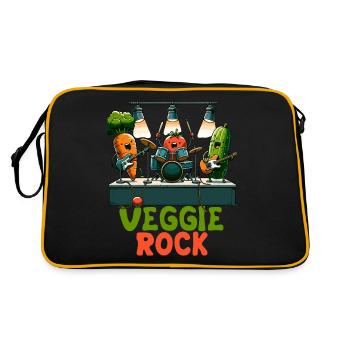 Veggie Rocks Music Band Carrot Buddies - Sac Retro - noir/or - Dos