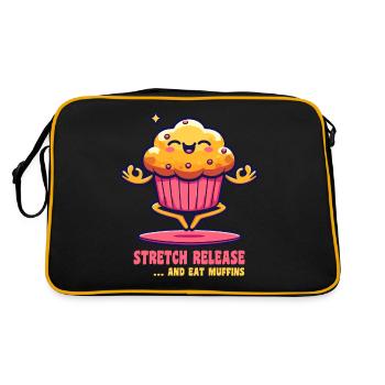 Yoga Muffin Stretch Release Balance - Retro Tasche - Schwarz/Gold - Hinten