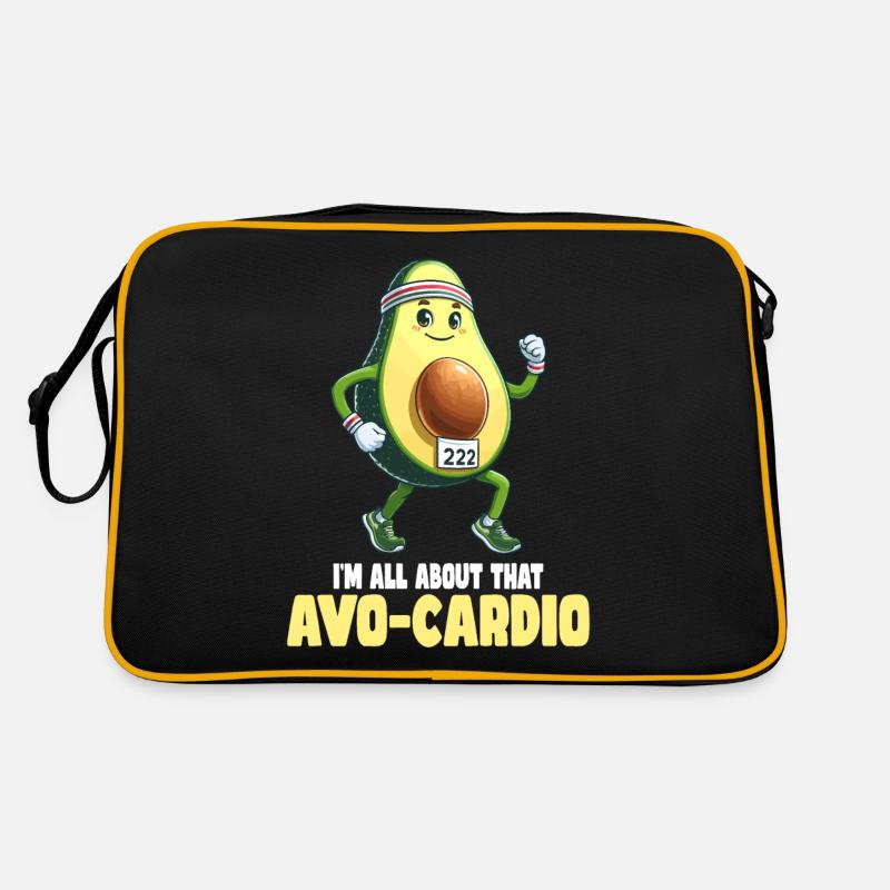 Blague d’avo-cardio à l’avocat en cours d’exécution Sac Retro