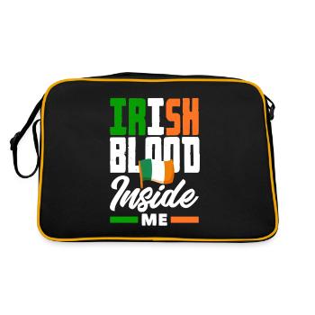 Drôle d’irlandais Irlande cadeau - Sac Retro - noir/or - Dos