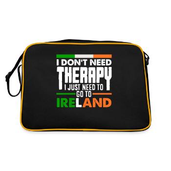 Drôle d’irlandais Irlande cadeau - Sac Retro - noir/or - Dos