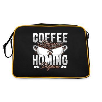 Homing Pigeon Coffee Bird Watching Coffee Lover - Retro Bag - black/gold - Back