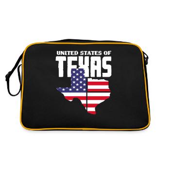 Proud Texan Texas - Retro Bag - black/gold - Back