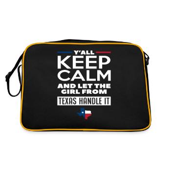 Texas Girl Texan - Retro Bag - black/gold - Back