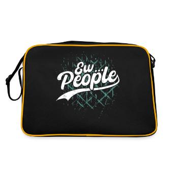 Express your individuality Ew. People - Retro Bag - black/gold - Back