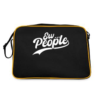 Express your individuality Ew. People - Retro Bag - black/gold - Back