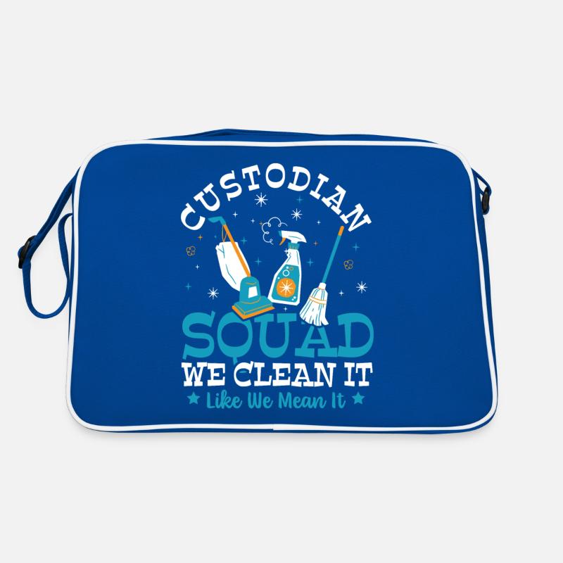 Custodian Housekeeping School Custodian Retro Bag