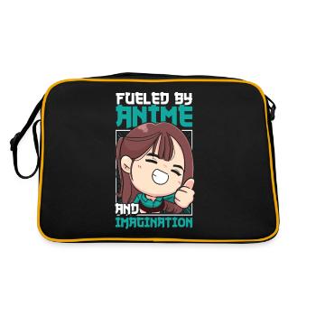 Manga d’anime - Sac Retro - noir/or - Dos