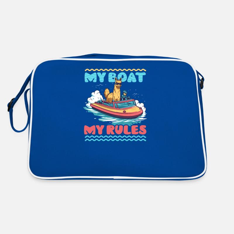 Boating My Boat My Rules Retro Bag