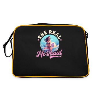 Surfeur La vraie sirène - Sac Retro - noir/or - Dos