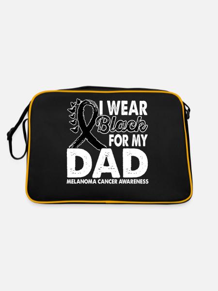 Tragen Sie Schwarz Für Den - Retro Tasche - Schwarz/Gold - Hinten