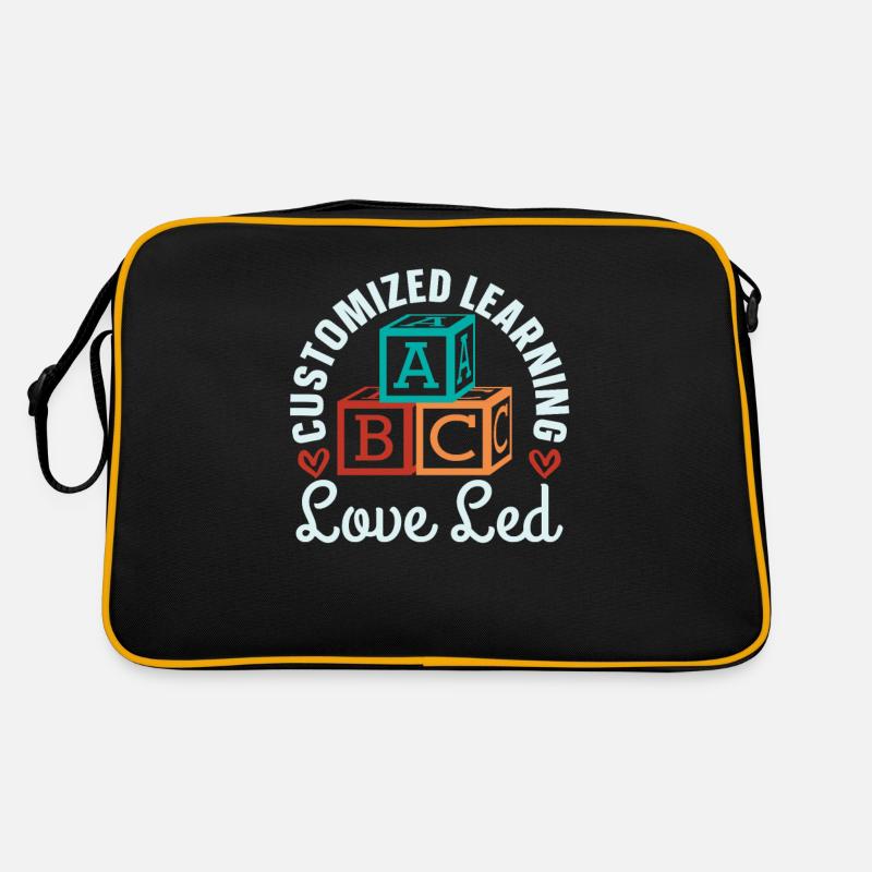 Mama Mutter Homeschool Mutterlehrerin - Retro Tasche - Schwarz/Gold
