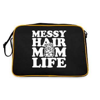 Maman Maman Messy Bun Maman Vie - Sac Retro - noir/or - Dos