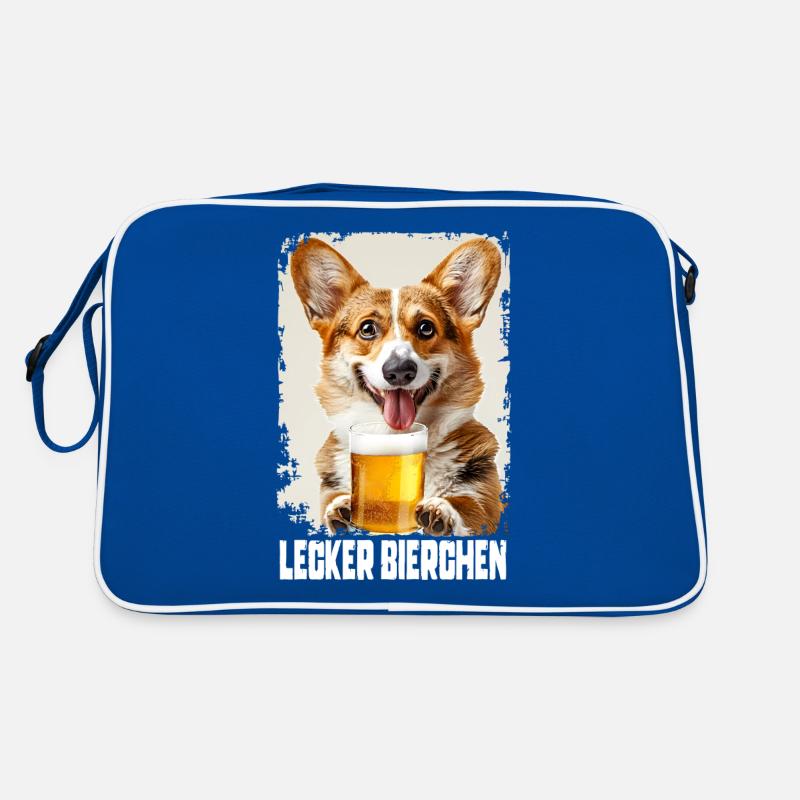 Lecker Bierchen Corgi Retro Tasche