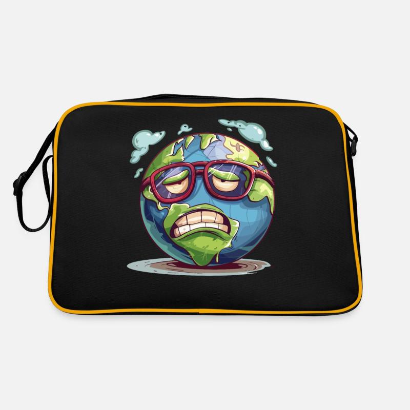 Warm up, save our climate now Retro Bag