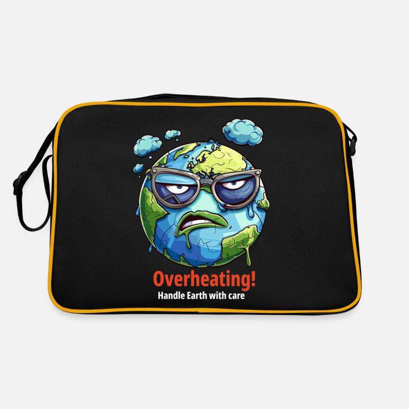 Overheating - Handle the Earth Carefully Retro Bag
