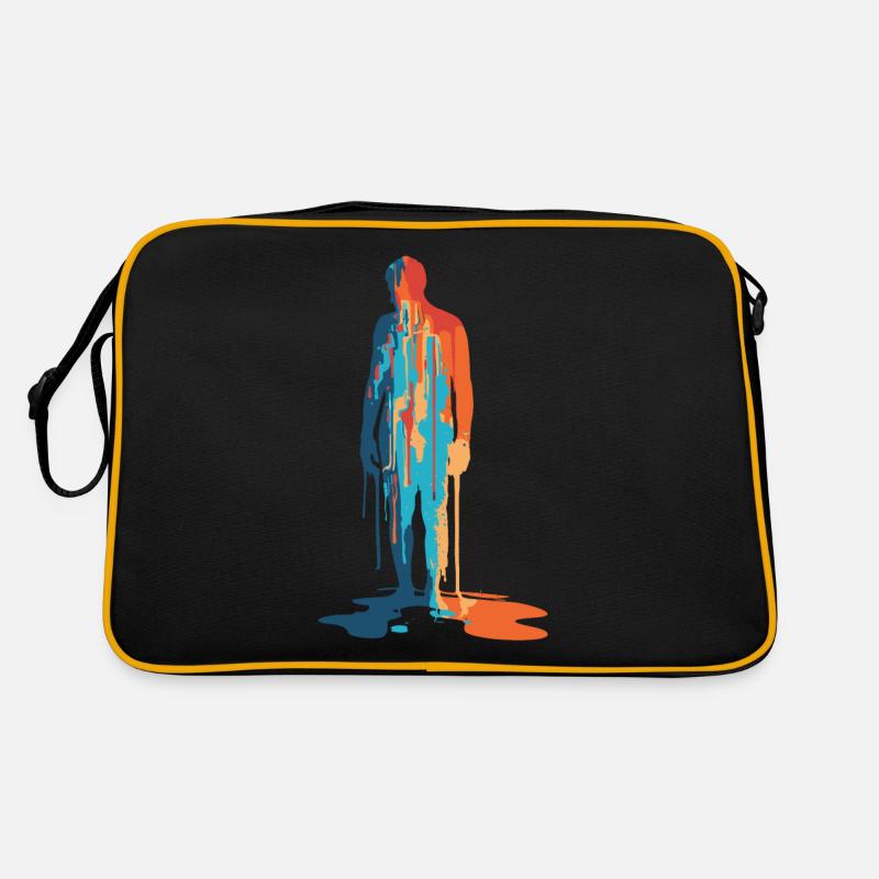 Farbexplosion Moderne Silhouette Retro Tasche