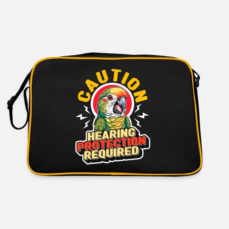 Conure Caution Hearing Protection Conure Owner Retro Tasche