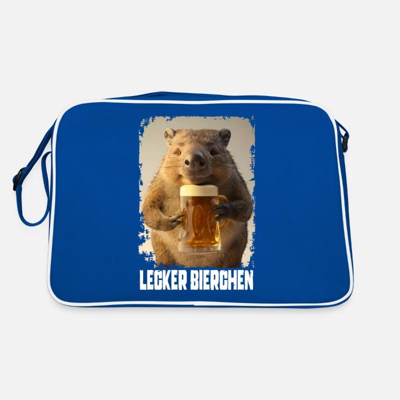 Lecker Bierchen Wombat Retro Tasche