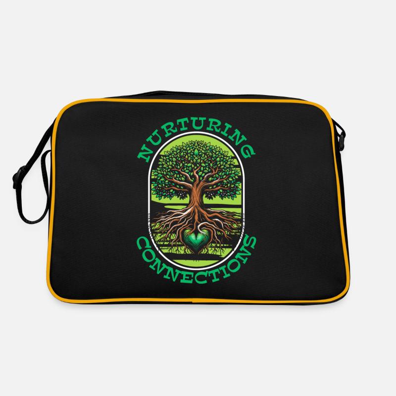 Mama Mutter Baum Natur Herz Retro Tasche