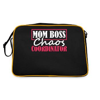 Mom Mom Chaos Coordinator - Retro Bag - black/gold - Back