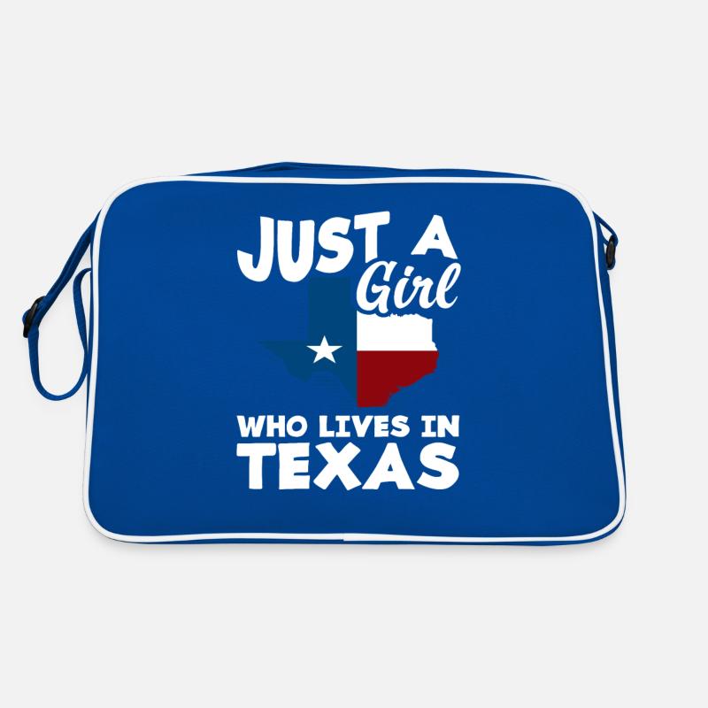 Mädchen Dass Texas Liebt Retro Tasche