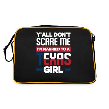 Texas marries Texan - Retro Bag - black/gold - Back