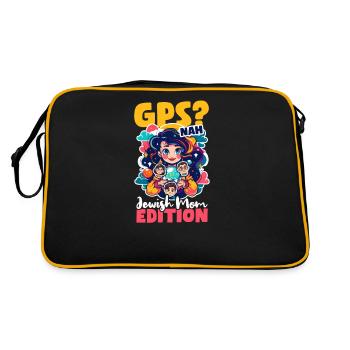 GPS de maman juive ? non, l’intuition de la mère juive - Sac Retro - noir/or - Dos