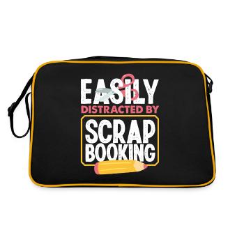 Livre de mémoire, Scrapbook, Scrapbook, Scrapbook, Scrapbook - Sac Retro - noir/or - Dos