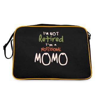 I'm Not Retired I'm a Professional Momo - Retro Bag - black/gold - Back
