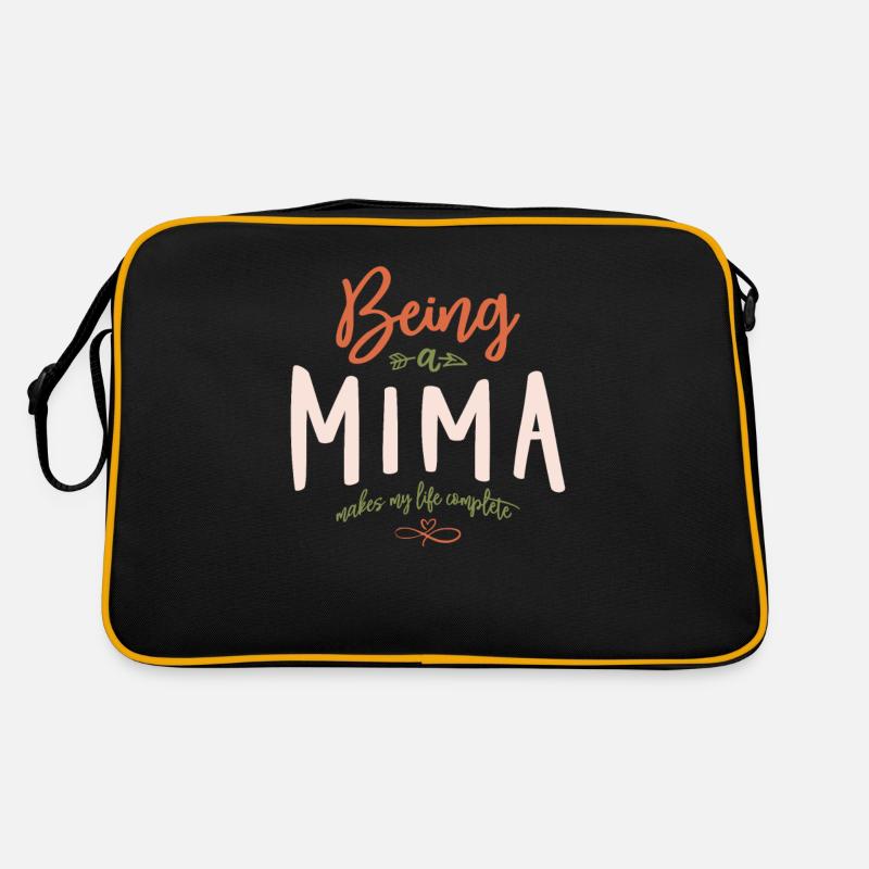 Being a Mima Makes My Life Complete - Mother's Day Retro Bag